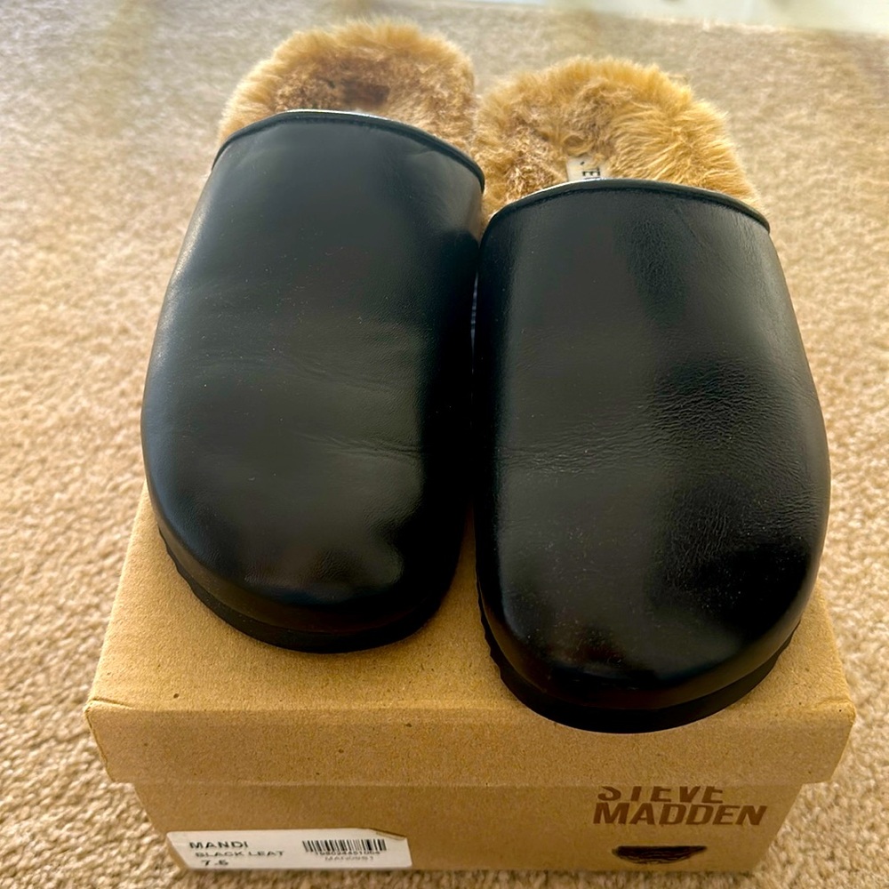 NEW Steve Madden Mules w/ Fur